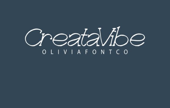 CreataVibe: A Handwritten Font with a Romantic Touch for Brand Design