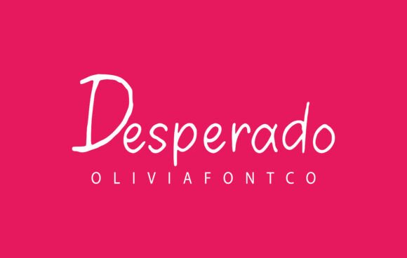 Desperado Font: A Romantic Script for Handmade Products