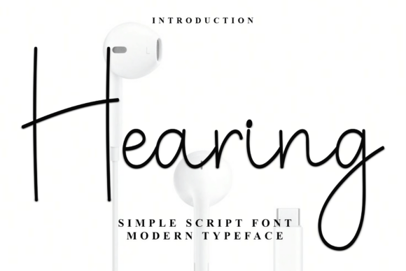 Hearing: A Script Font for Real Projects