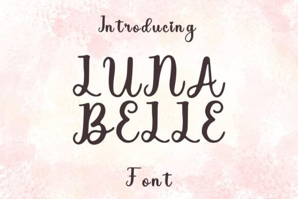 Luna Belle: A Script Font for Thoughtful Editorial Design