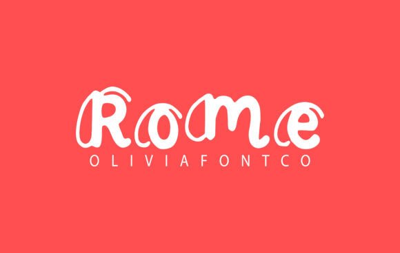 Rome Font: The Romantic Handwritten Typeface for Editorial Design
