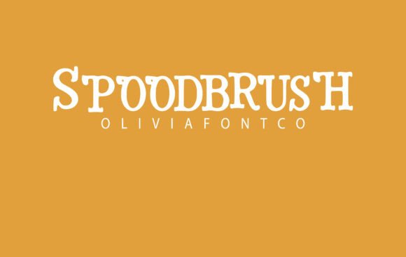Spoodbrush: A Romantic Handwritten Font